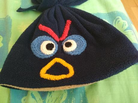 Flísová čiapočka angry bird, 116
