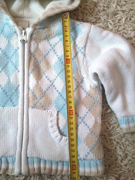 Zateplený kabátik, baby club,80