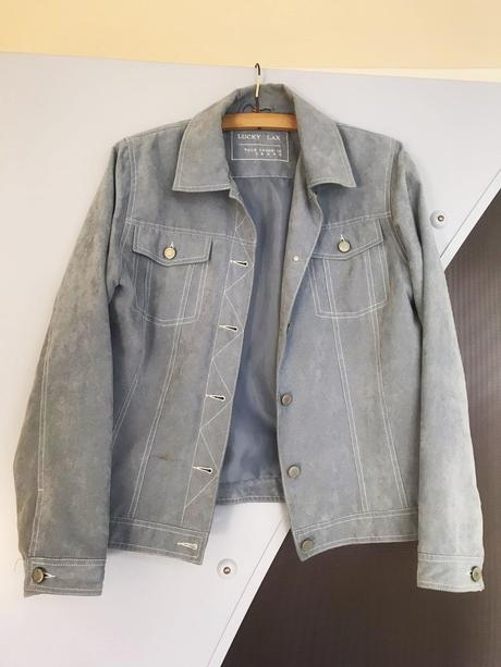 Semišová bunda do pása, l