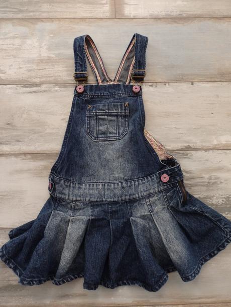 Rifľová šatová suknička 6/7 rokov, 122