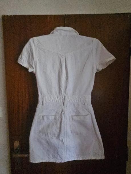 Biele riflove saty zara, zara,xs