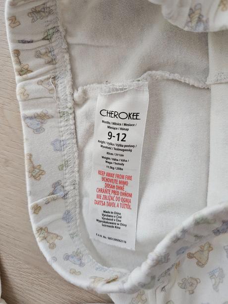 Cherokee pyžamo 12m, cherokee,74