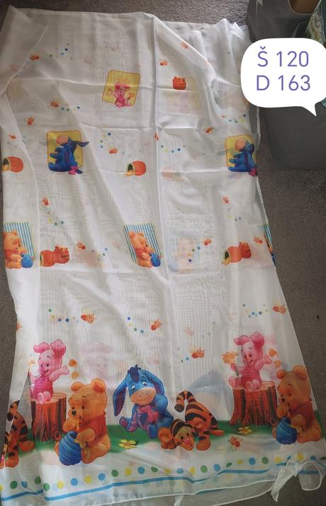 Detská záclona macko pu,