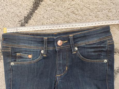 Super skinny dievčenské rifle, h&m,164