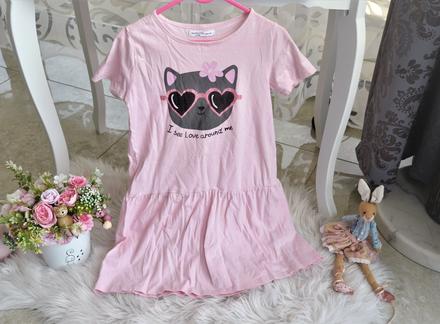 Šaty s mačičkou-128, 128