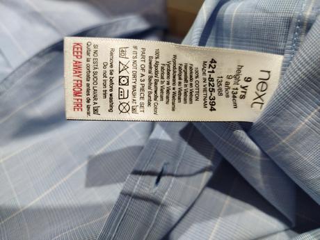 Set-košeľa, kravata,vesta next, 134