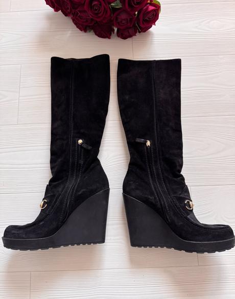 Gucci - semišové čižmy, gucci,40