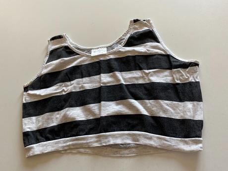 Pásikavý croptop, m