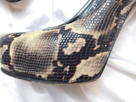 Kvalitne pyton topanky z pravej kože, 37