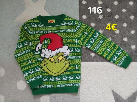 Vianocny sveter grinch 116, primark,116