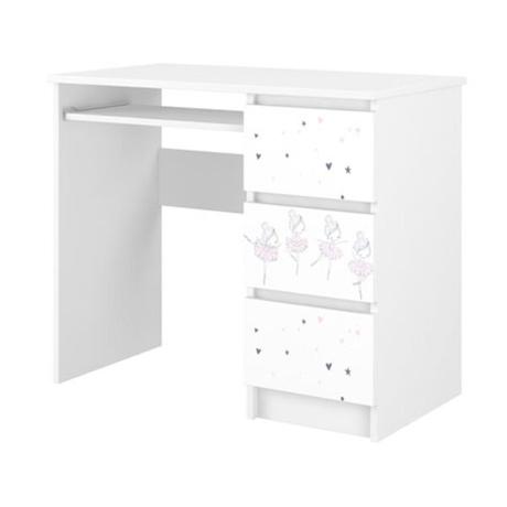 Babyboo detská izba lulu dvojposteľ biela baletka, 