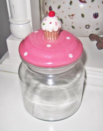 Sklenená dóza muffin, 