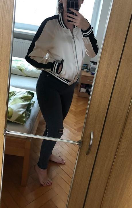 Štýlová bombera, fishbone,s