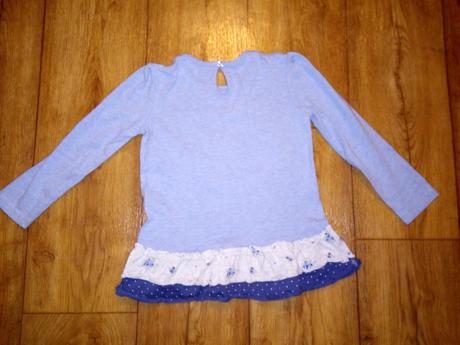 Melirovana modra tunika s vtacikom 18_24m top stav, f&f,92