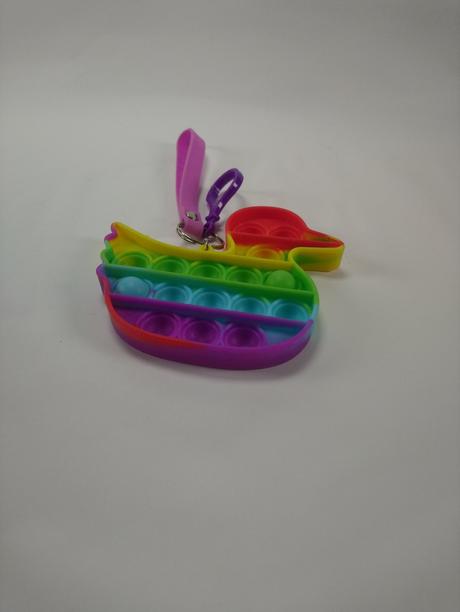 Pop it kačka klúčenkový prívesok, nápis i love you, 