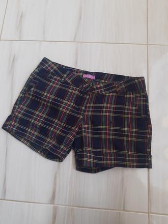 Dámske kárované šortky, s