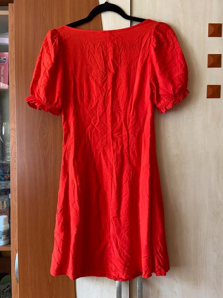 Červené šaty, h&m,xs
