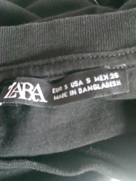 Dámsky čierny elastický top, zara, zara,s