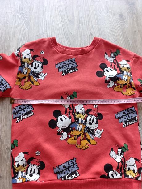 Uni oranžová mikina mickey, h&m,122