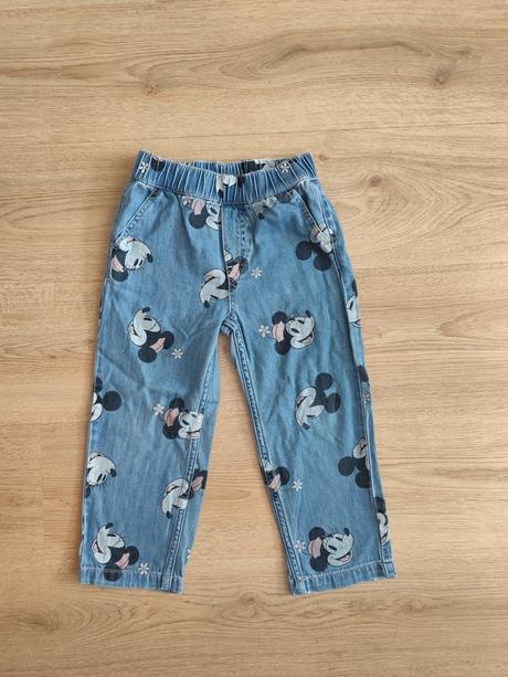 Široké džínsy, h&m,104