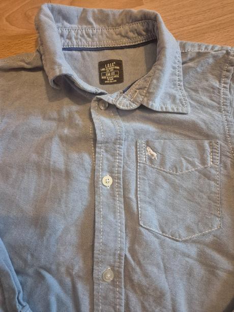 Krásna modrá košeľa h&m, h&m,122