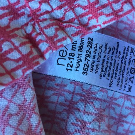 Šaty letne zn next 12-18 mesiacov, next,86