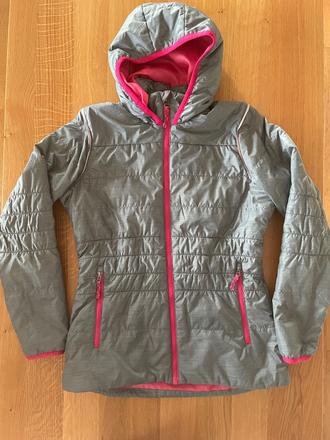 Adidas sivá prechodná vetrovka, adidas,152