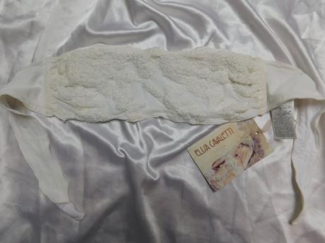 Luxusna plavkova podprsenka,mliečnej farby, 34 / 36 / xs