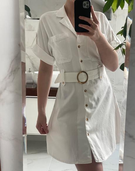 Ľanové košeľové šaty, reserved,s