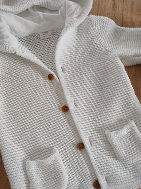 Biely kardigan svetrík next, veľ. 92, next,92
