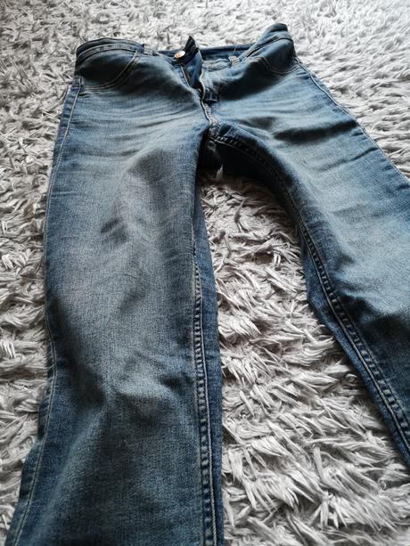 Džínsy h&m svetlá džínsovomodrá, h&m,s