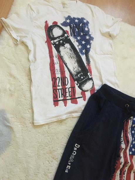 Desquared  nohavice  a tricko, 134