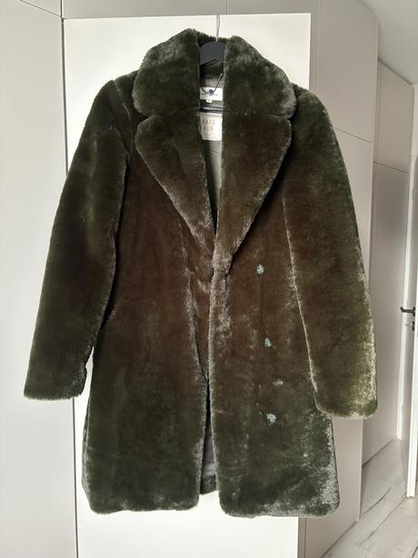 Kožušinový kabát -xs, tom tailor,xs