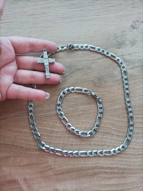 Set retiazky+ prívesok chirurgická oceľ, 