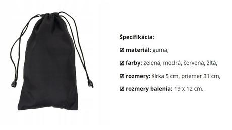 Sada gúm na cvičenie - 4 kusy, 