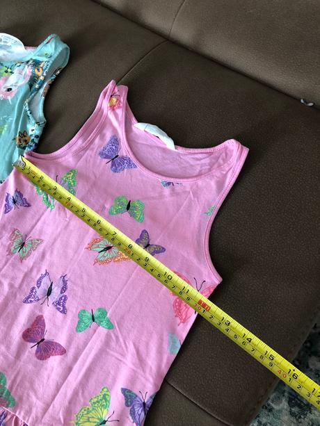 Saty s jednorožcami+ motylikove  110/116, h&m,110