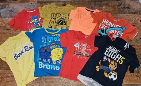 Tričká značky next, h&m, f&f, 116