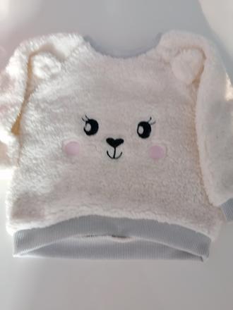 Biela, teplučka mikinka., ergee,86