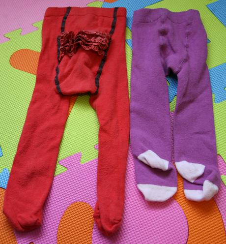 2 pary pančušky fialove nenosene, 62