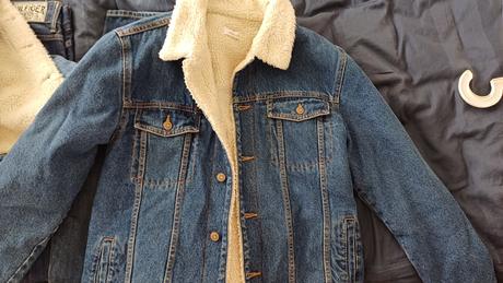 Zateplena riflova bunda 152 a 164, mango,s