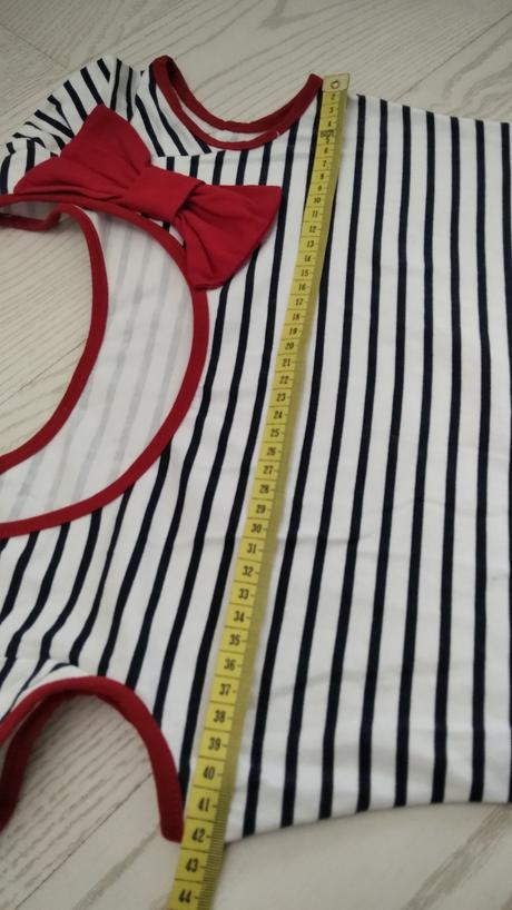 Pruhovana tunika šaty, s