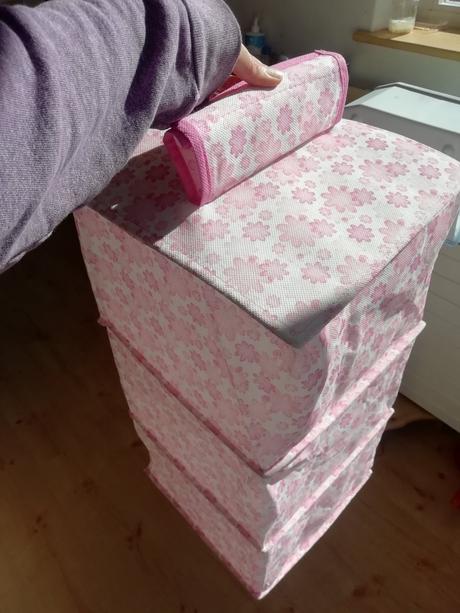 Textilna polička, organizer do skrine, 