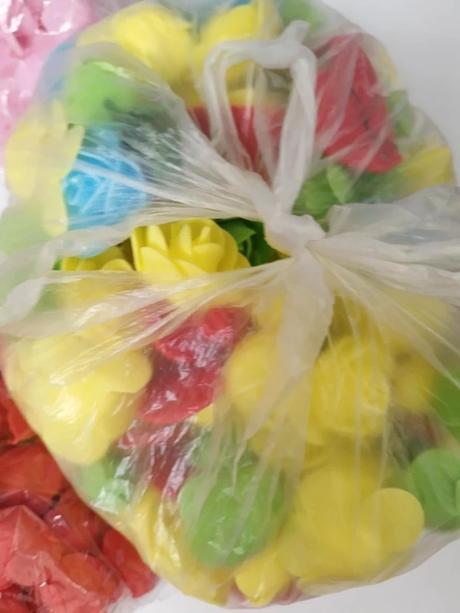 Penové ružičky mix, 