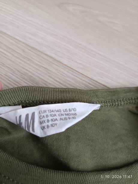 Tričká s dlhým rukávom, h&m,134