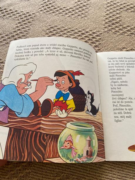 Krásna retro vintage mini walt disney pinocchio, 