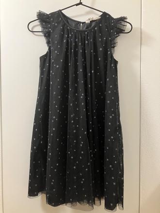 Čierne šaty, h&m,140