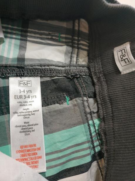 Krátke nohavice, f&f,104