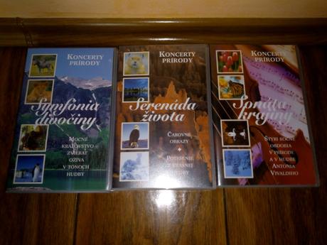 Videokazety vhs - koncerty prírody 3ks,