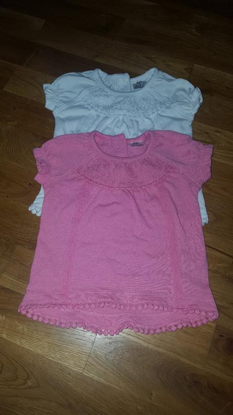 Ruzove tricko s krajkou, f&f,56