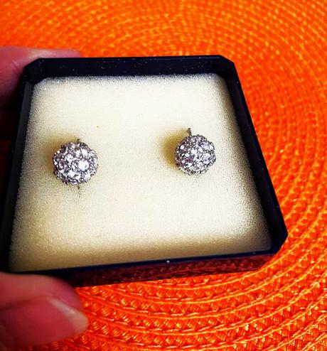 Brúsené vintage náušnice, 